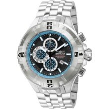 Invicta Mens Reef Pro Diver Chronograph Black & Blue Dial Stainless Steel Watch
