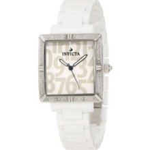 Invicta Women's 10265 Ceramics Diamond Accented White D
