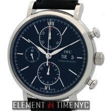 IWC Portofino Collection Portofino Chronograph Stainless Steel Black Dial