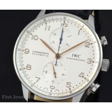 Iwc Portuguese Chronograph Automatic Stainless Steel Watch Iw371401 3714