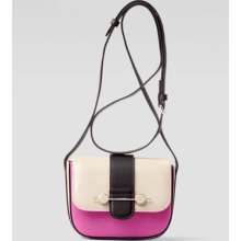 Jason Wu Daphne Mini Colorblock Crossbody Bag, Beige/Magenta