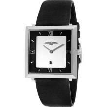 Jorg Gray Watches Men's Silver Dial Black Genuine Leather Black Genui