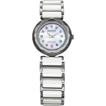 Jowissa Women's J1.007.S Safira 99 Mother-of-Pearl Rhinestone Cer ...