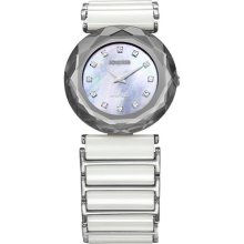 Jowissa Women's J1.007.M Safira 99 Mother-of-Pearl Rhinestone Cer ...