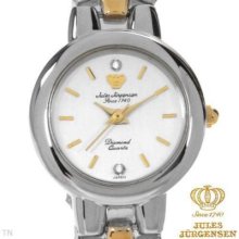 Jules Jurgensen Ladies Watch W/genuine Diamonds 15557