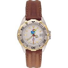 Kansas Jayhawks Ladies' All Star Leather Watch