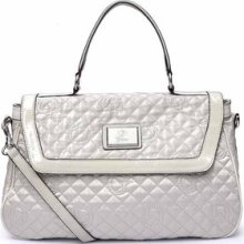 Karima Quilted Top Handle Flap Satchel Handbag 3 Colors Xjm