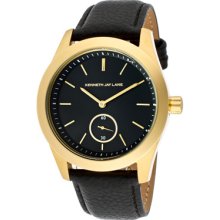 Kenneth Jay Lane Watches Women's Black Dial Goldtone IP SS Case Black