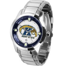 Kent State Logo- Mens Titan Steel Watch