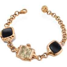 Kenzo Designer Women's Watches, Kichou - Rose Gold Plated Bracelet Watch with Onyx