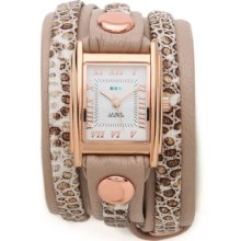 La Mer Collections Snake Layered Wrap Watch