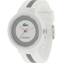 Lacoste 2010570 White Goa Silicone Strap Unisex Watch