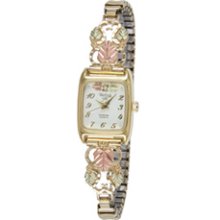 Ladies' Black Hills Gold Diamond Accent Expansion Watch with Square