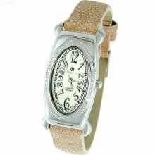 Ladies' Charles Hubert Premium Collection White Dial & Pink Band Diamond Watch