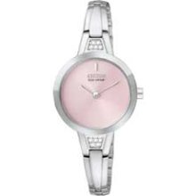 Ladies' Citizen Eco-Drive Silhouette Swarovski Crystal Bangle Watch