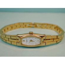 Ladies Pulsar Gold Tone Fancy Dial Wrist Watch Quartz