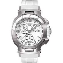 Ladies' Tissot T-Race Chronograph Watch with White Dial (Model: