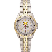 Ladies University Of Michigan Watch - Stainless Steel All Star