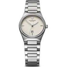 Ladies' Victorinox Swiss Army Victoria Diamond Accent Watch with Champagne Dial (Model: 241521) swiss army