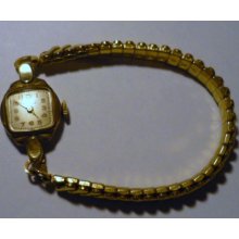 Ladies Vintage Helbros 17 Jewel Wristwatch Swiss Movement 10k Gold rp