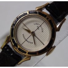 Lady Elgin Ladies 17Jwl 10K Gold Unusual Dial Watch - Rare