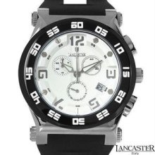 LANCASTER OLA0347SS/SL/NR Made in Italy Brand New Gentlemens Chronograph Date Watch
