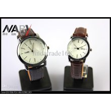 Latest Style Fashion Jewelry Lovers Leather Wrist Watch Elegant Clas