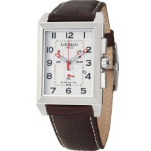 Locman Men's Stainless Steel Rectangular Watch - 242WH2BR ...