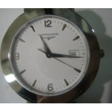 Longines Dolcevita Swiss Men's Watch Quartz Sapphire Stainless S Original White