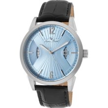 Lucien Piccard Watches Men's Watzmann Light Blue Textured Dial Black G