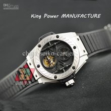 Luxury Big Bang King Power Manufacture Platinum Black Automatic Mens