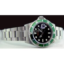 Luxury Lls Automatic Men Watch 40mm Stainless Steel Green Submariner