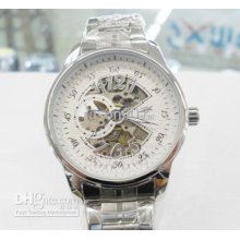 Luxury Mechanical Watches Automatic Dive Mans Glass Back Wristwatch