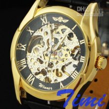 Luxury Men Skeleton Automatic Mechanical Watch