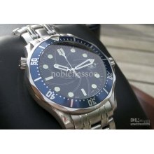 Luxury Mens Professional 300m Blue Dial James Bond 007 Automatic Wat