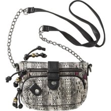 Mad Love Aztec Print Crossbody Handbag - Black