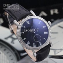 Men Mechanical Watches Automatic Calatrava Regulator Black Leather B