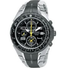 Men`s Pulsar Tech Gear Flight Computer Alarm Chronograph Watch