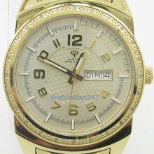 Mens Aqua Master Watch Jojo Techno Jojino Joe Rodeo Canary Cz Bling Iced Aqwm15