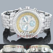 Mens Custom Benny Floating Diamond Watch 22ct