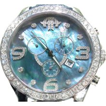 Mens Diamond Arctica Watch Round Cut G Color AR-D4-B1A 4.00ct