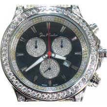 Mens Diamond Joe Rodeo TraxNYC Master Pilot VS JMP17(2C) Watch 26.70ct