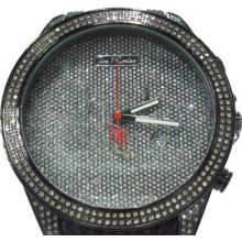 Mens Diamond Round Cut G Color Joe Rodeo Empire Watch 2.25ct