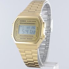 Mens Gold Casio Digital Watch A168wg â˜…uk Stockâ˜…