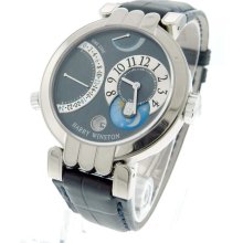 Men's Harry Winston Premier Excenter 18k White Gold Manual Mechanical Watch