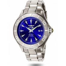 Mens Invicta Signature Ocean Ghost 24 Jewel Auto Stainless & Blue Watch 7035