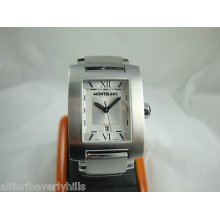 Mens Mont Blanc Stainless Steel Profile Watch