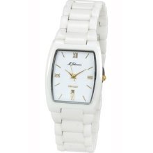 Mens Quartz White Hi-tech Ceramic Wrist Watch Lhberaliawg