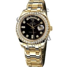 Men's Rolex Oyster Perpetual Day-Date Special Edition Watch - 18948_BlackDD