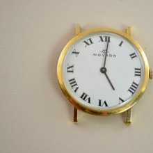 Mens Vintage Movado 18k Solid Gold Watch Needs Service